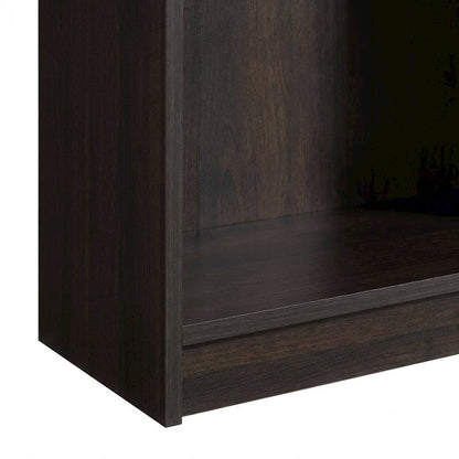 Cinnamon Cherry Finish Bookcase with Rectangular Shape and Warm Lifestyle Appeal
