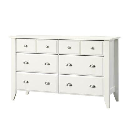 White Bedroom Dresser with Spacious Drawers for Storage and Organization