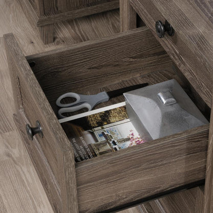 Hammond Commercial Office Executive Desk, Emery Oak finish