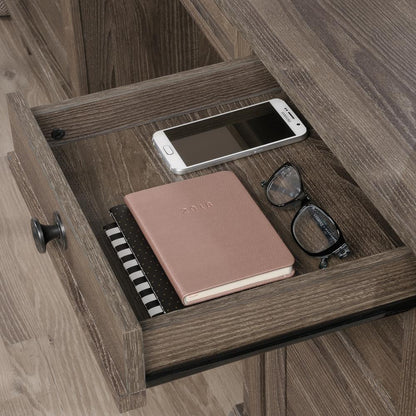 Hammond Commercial Office Executive Desk, Emery Oak finish