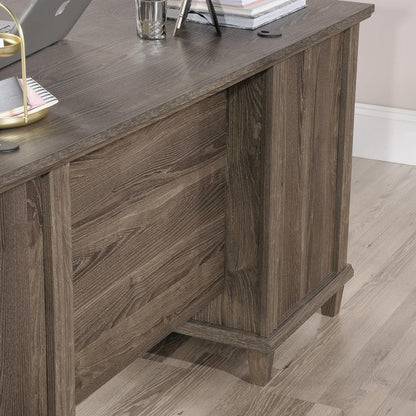 Hammond Commercial Office Executive Desk, Emery Oak finish