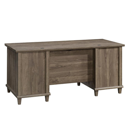 Hammond Commercial Office Executive Desk, Emery Oak finish