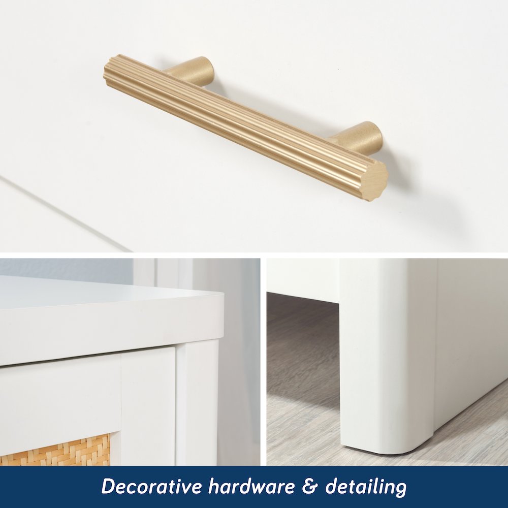 Isabella Isle 6-Drawer Dresser, White Finish