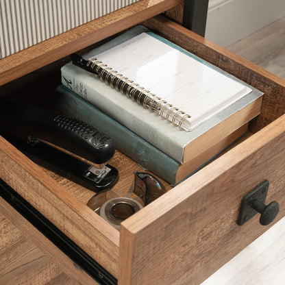 Station House Desk, Etched Oak finish