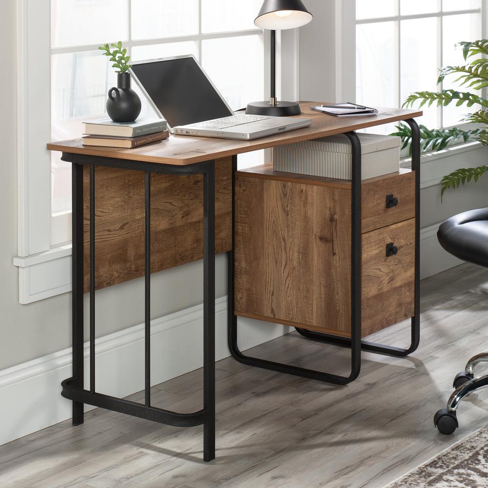 Station House Desk, Etched Oak finish