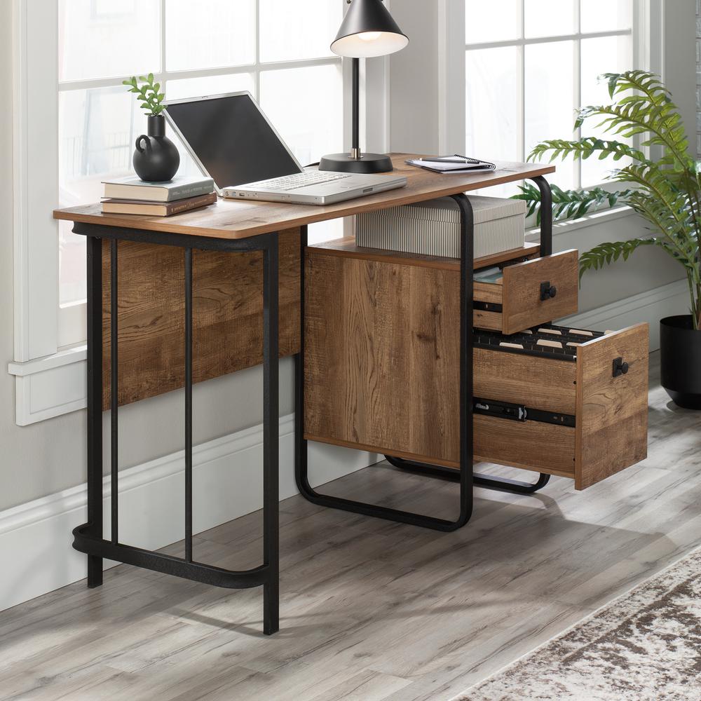 Station House Desk, Etched Oak finish