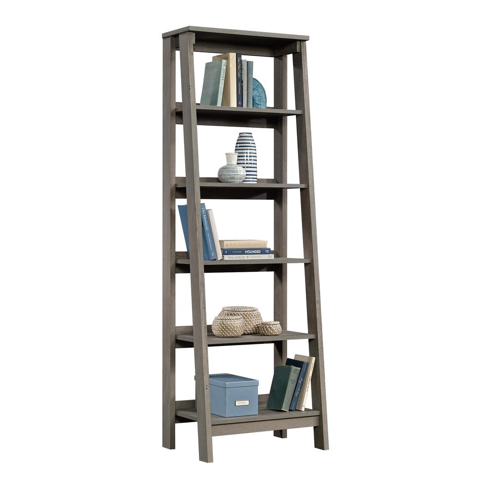 Trestle Open Shelving, Mystic Oak finish