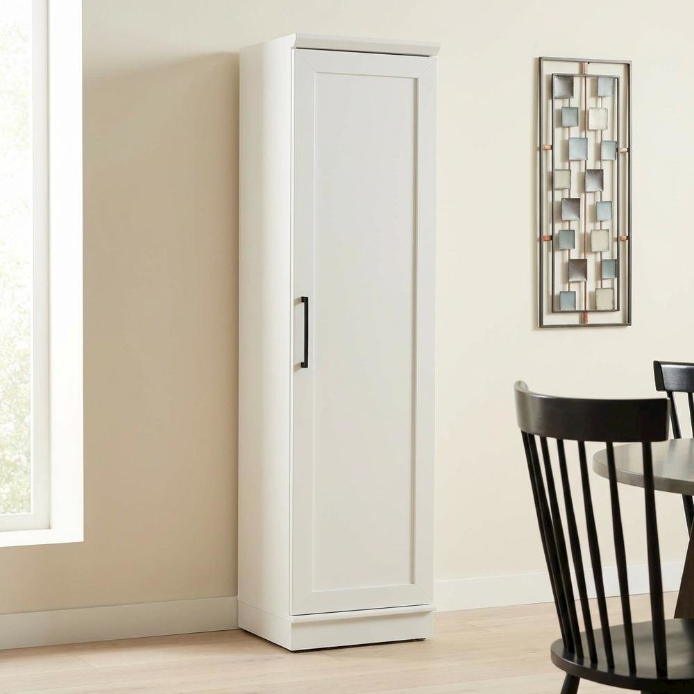 Soft White Storage Cabinet with Spacious Design for Versatile Use