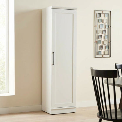Soft White Storage Cabinet with Spacious Design for Versatile Use