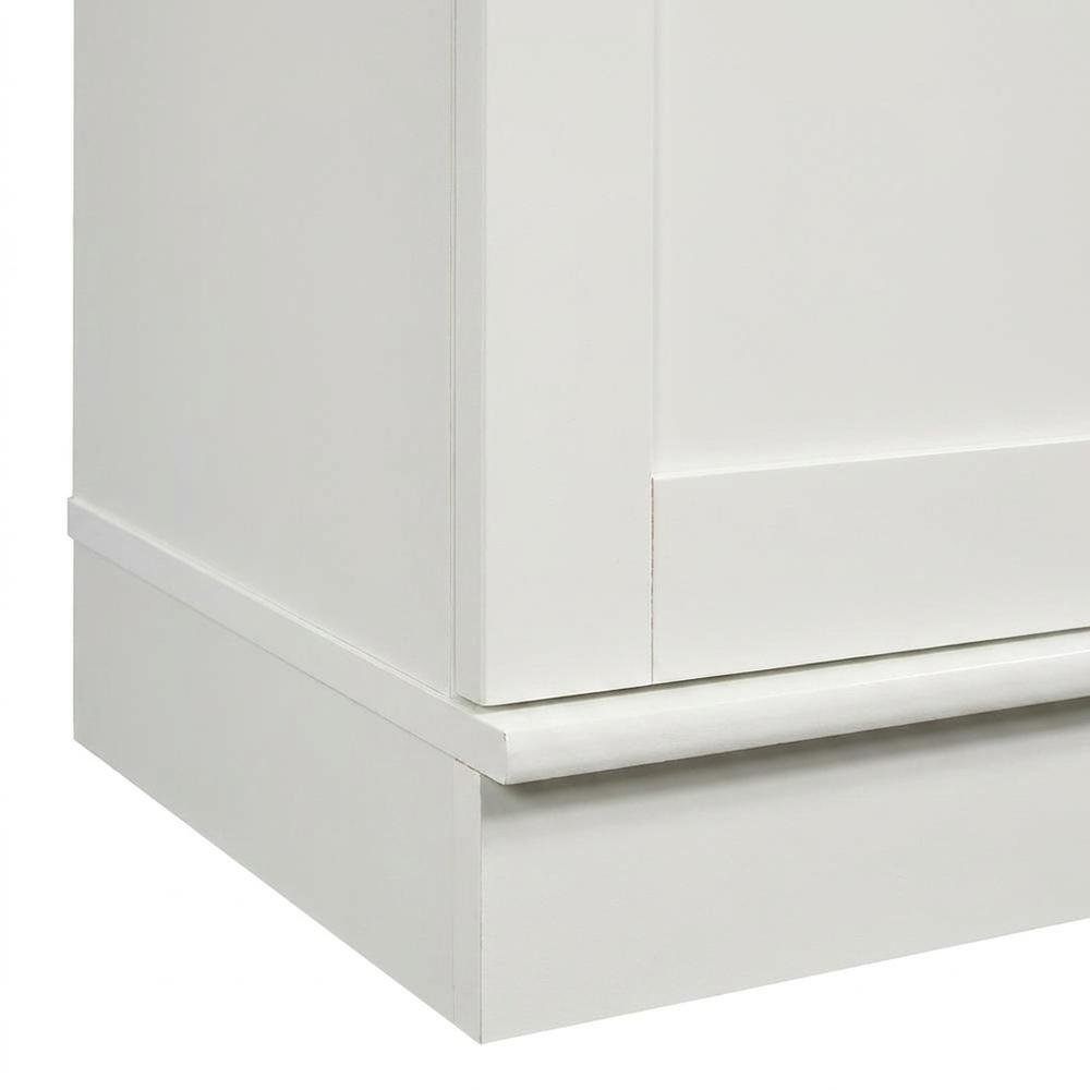 Soft White Storage Cabinet with Spacious Design for Versatile Use