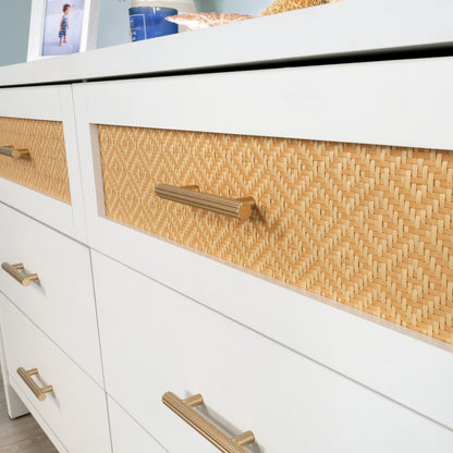 Isabella Isle 6-Drawer Dresser, White Finish