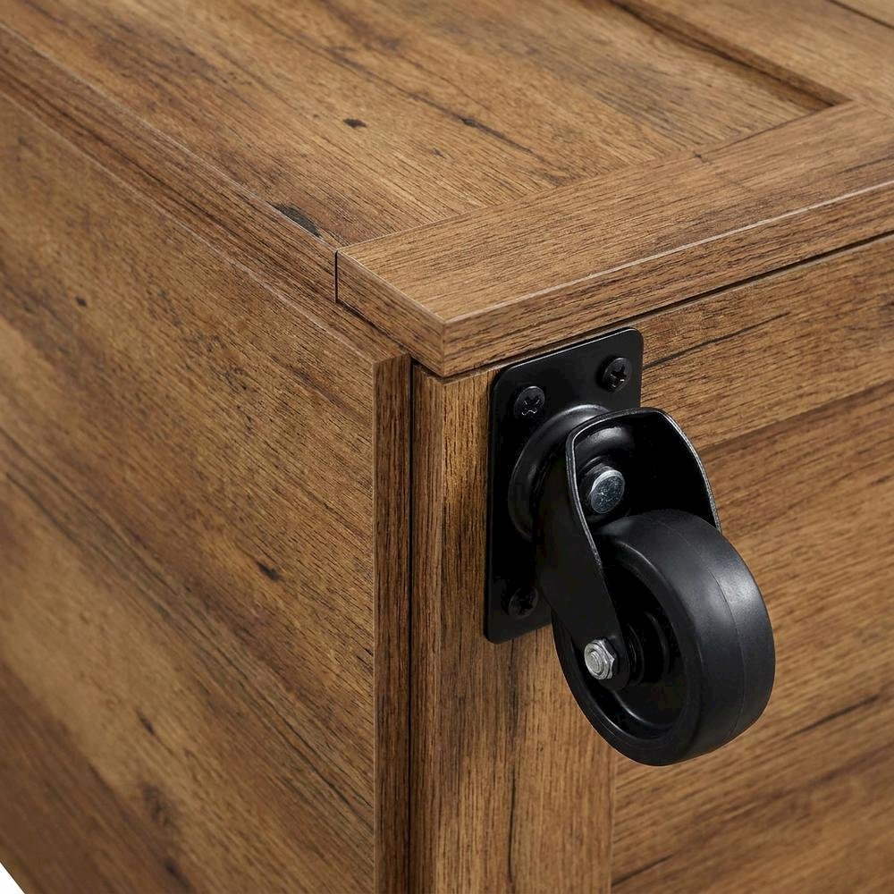 Vintage Oak craft and hobby storage unit with versatile organization features