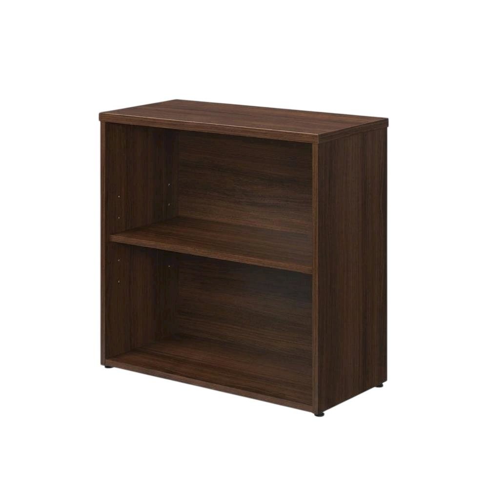 Contemporary Office Bookcase in Noble Elm Finish with Elegant Design