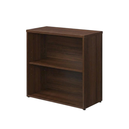 Contemporary Office Bookcase in Noble Elm Finish with Elegant Design