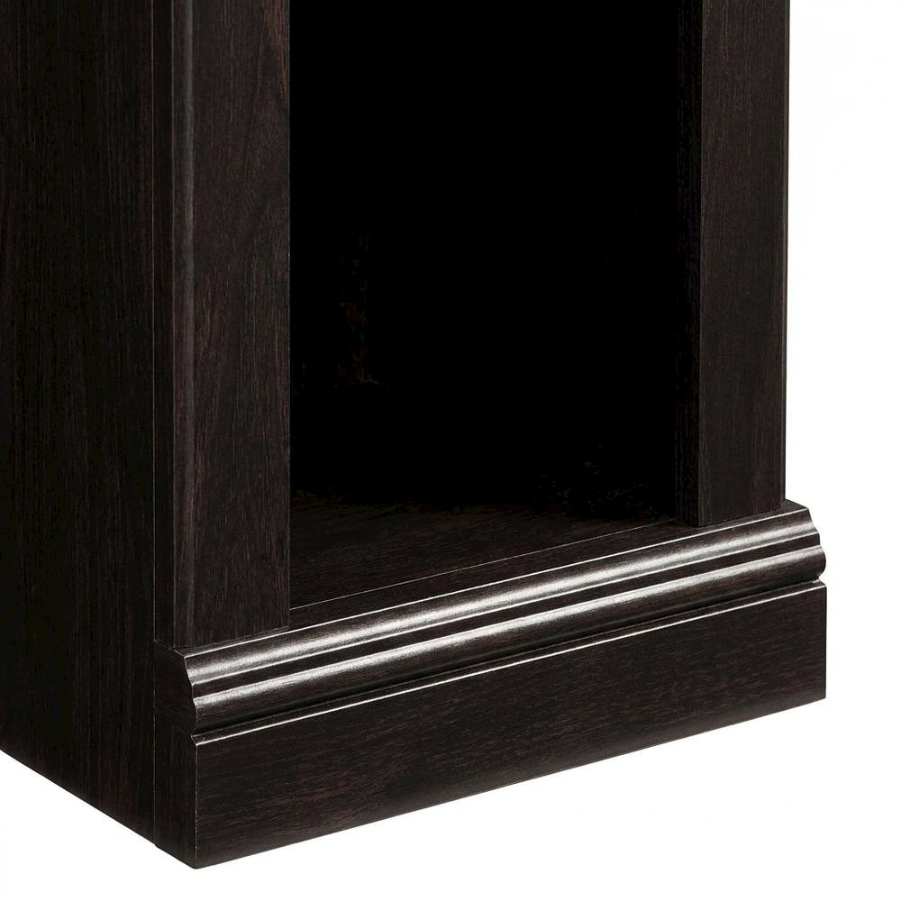 Estate Black Storage Bookcase with Multiple Shelves and Durable Construction