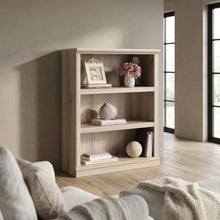 Solid Wood Storage Bookcase in Pacific Maple Finish with Spacious Shelving