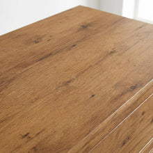 Vintage Oak Finish File Cabinet with Laminated Lateral Design