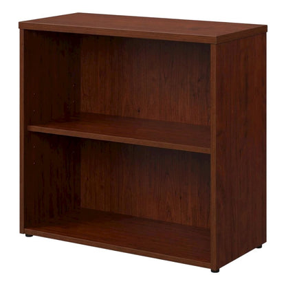 Classic cherry finish office bookcase with contemporary style, spacious storage