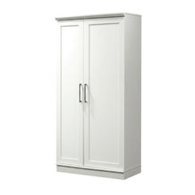 White Storage Cabinet With Coastal Cottage And Shabby Chic Style