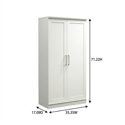 White Storage Cabinet With Coastal Cottage And Shabby Chic Style