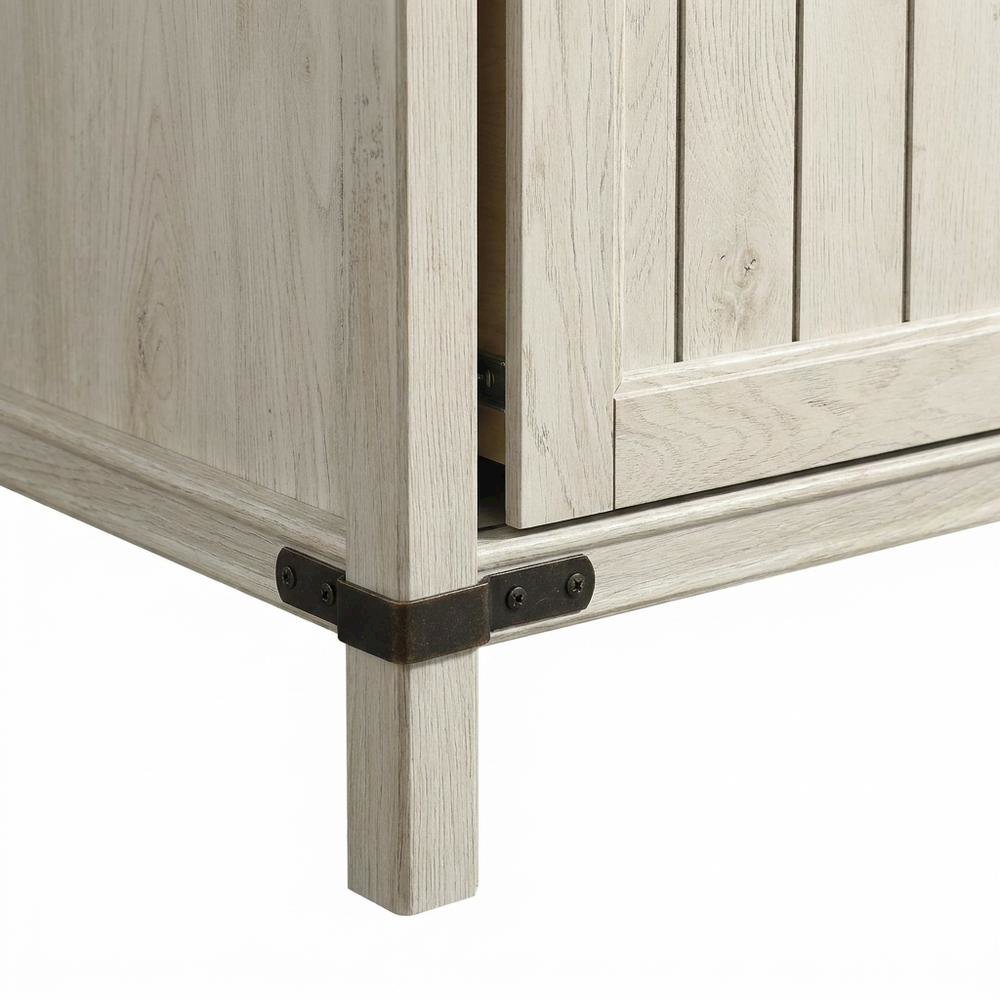 Chalked Chestnut Office File Cabinet with Secure Storage and Modern Design