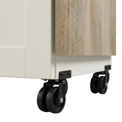 White craft and hobby storage unit with soft finish for organizing supplies