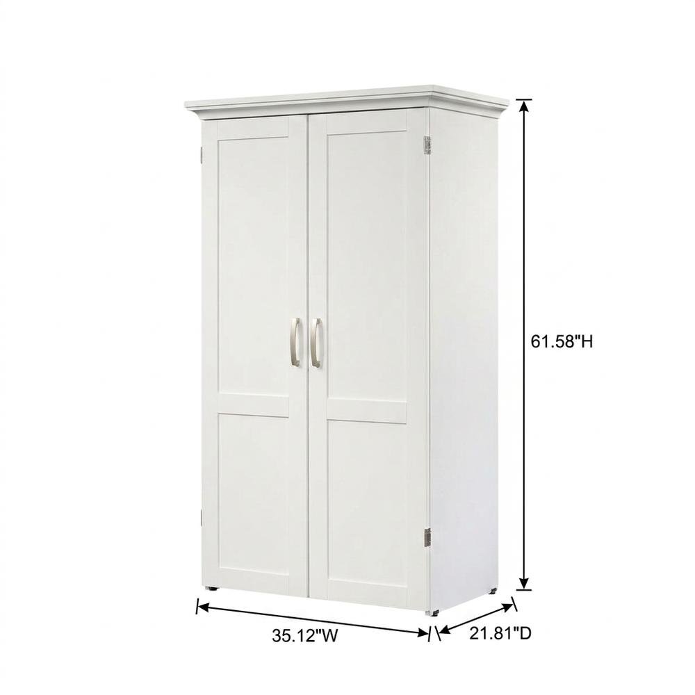 White craft and hobby storage unit with versatile organization features