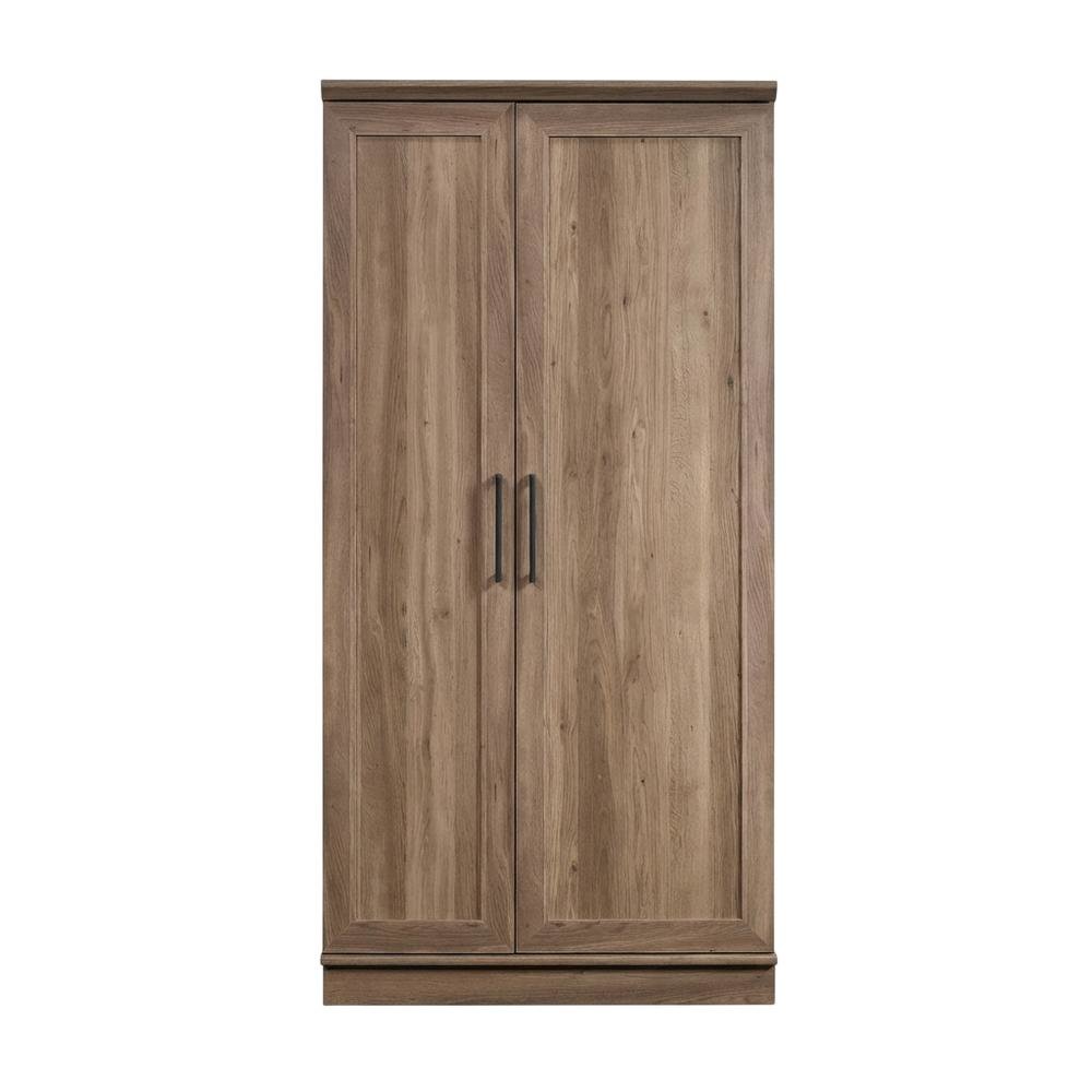 Salt Oak Storage Cabinet With Spacious Interior And Classic Finish