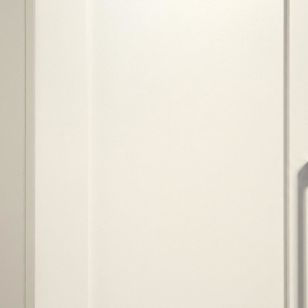 White Finish 37-inch High Storage Cabinet with Base Design
