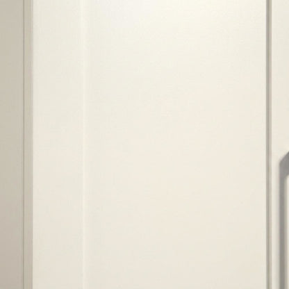 White Finish 37-inch High Storage Cabinet with Base Design