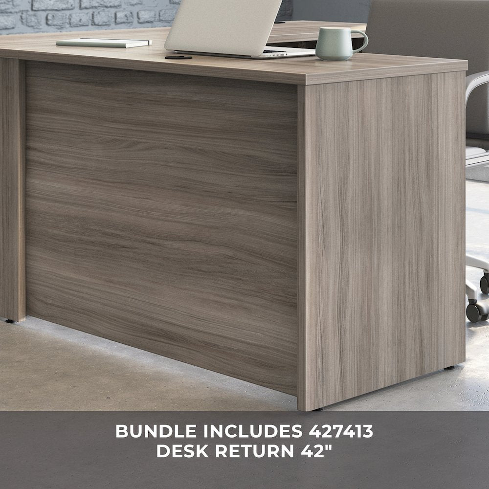 Affirm 60" Bow & 42" Return, Hudson Elm Finish