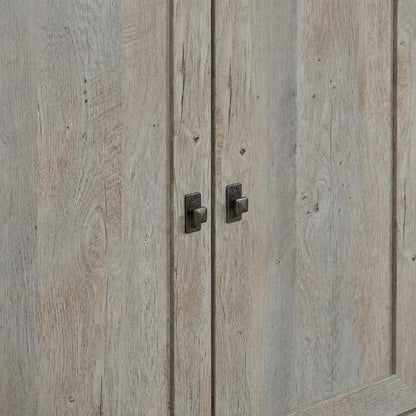 Mystic Oak Finish Bookcase with Rectangle Shape and Coastal Cottage Style