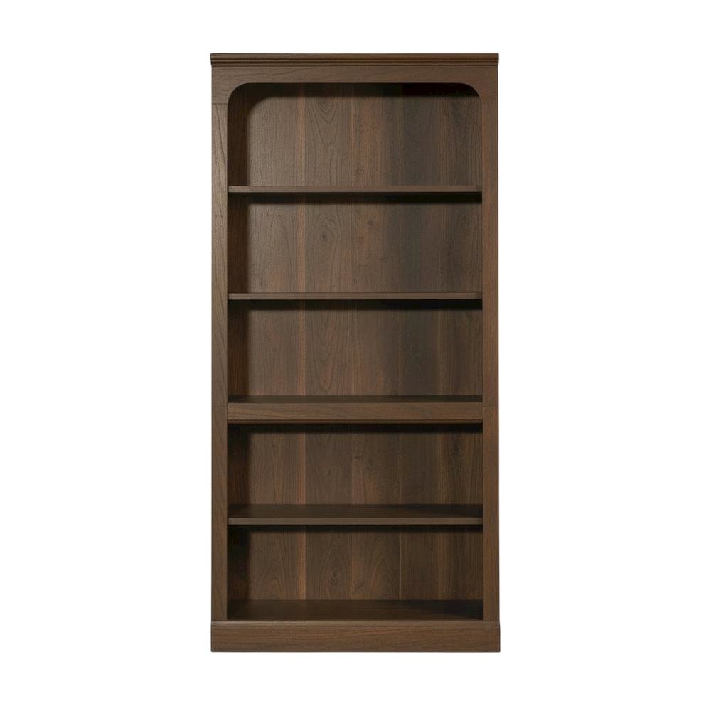 Mid-century Modern Storage Bookcase in Walnut Finish