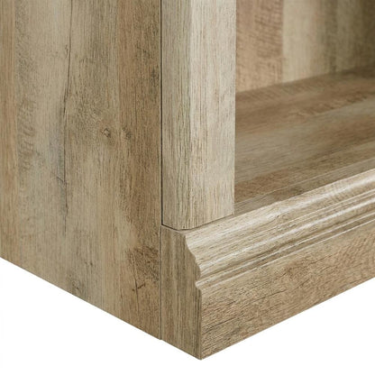 Wooden Storage Bookcase in Lintel Oak Finish for Organizing Spaces