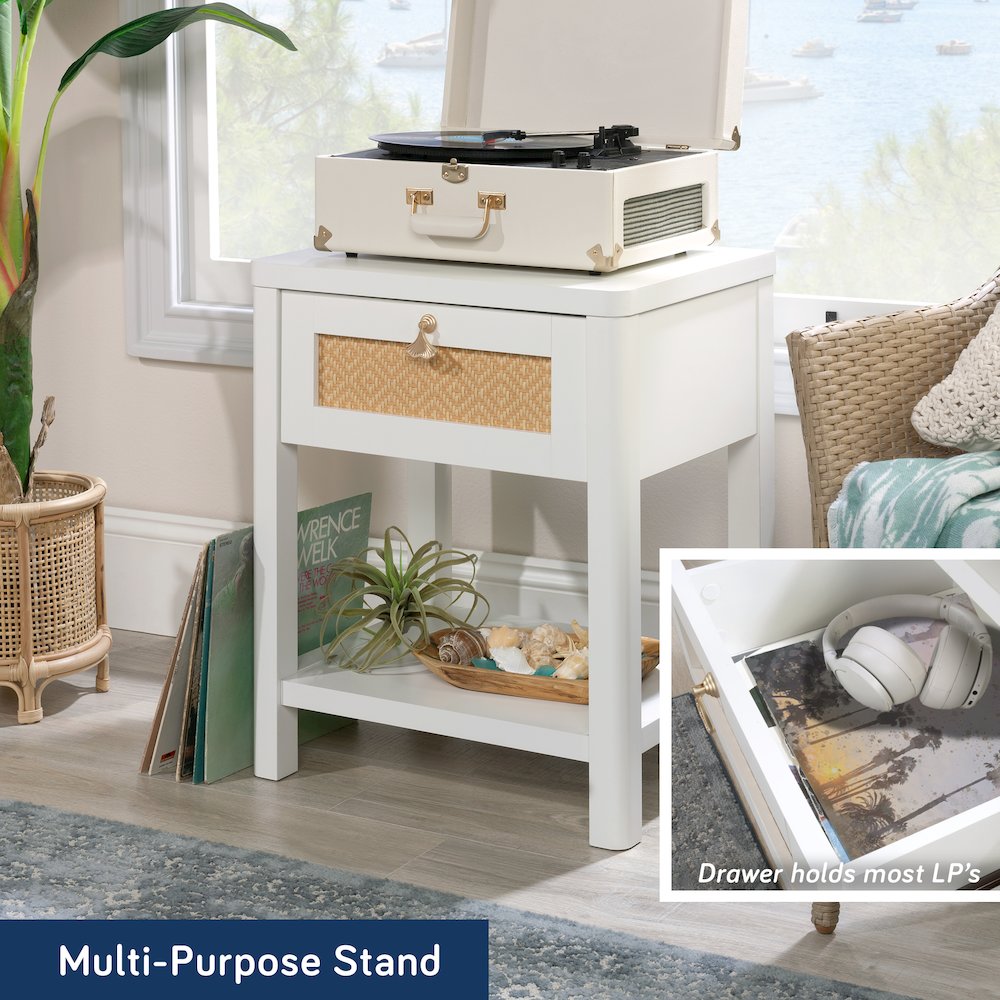 Isabella Isle Nightstand, White Finish
