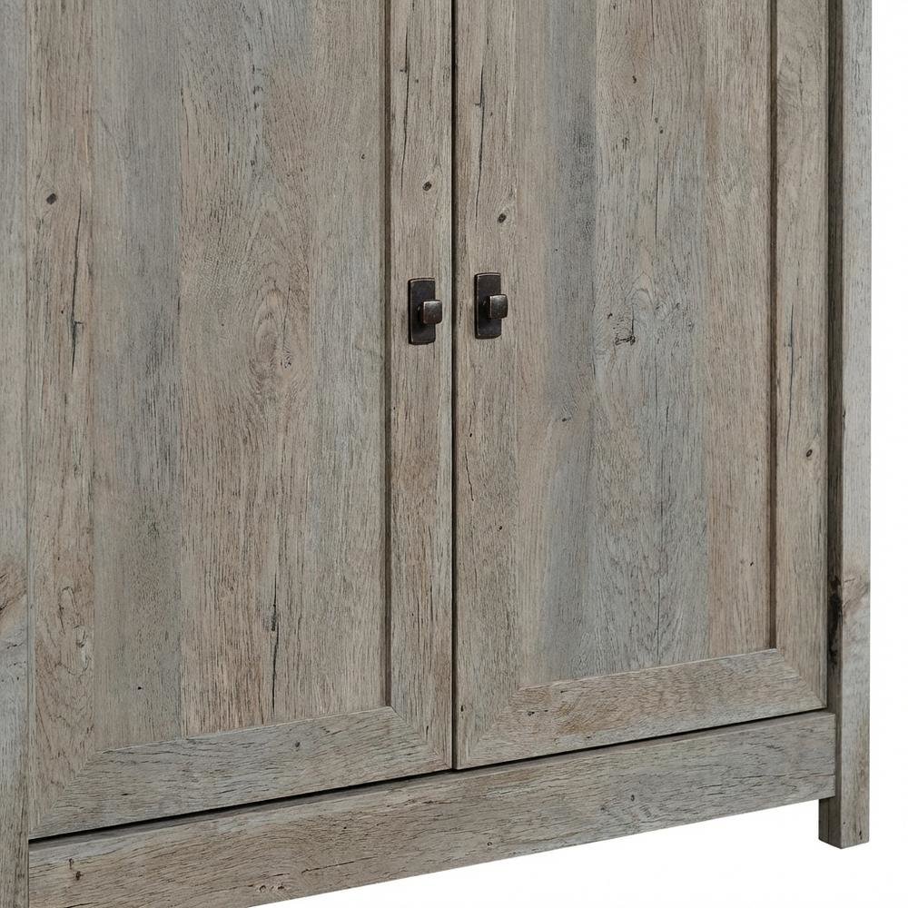 Mystic Oak Finish Bookcase with Rectangle Shape and Coastal Cottage Style