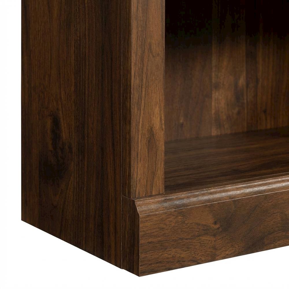Mid-century Modern Storage Bookcase in Walnut Finish