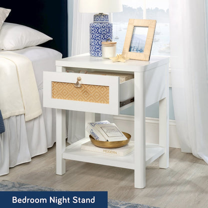 Isabella Isle Nightstand, White Finish