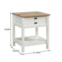 Soft White Finish Nightstand with Coastal Cottage and Modern Farmhouse Style