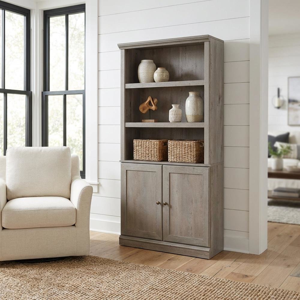 Bookcase with Mystic Oak Finish for Stylish Storage and Organization