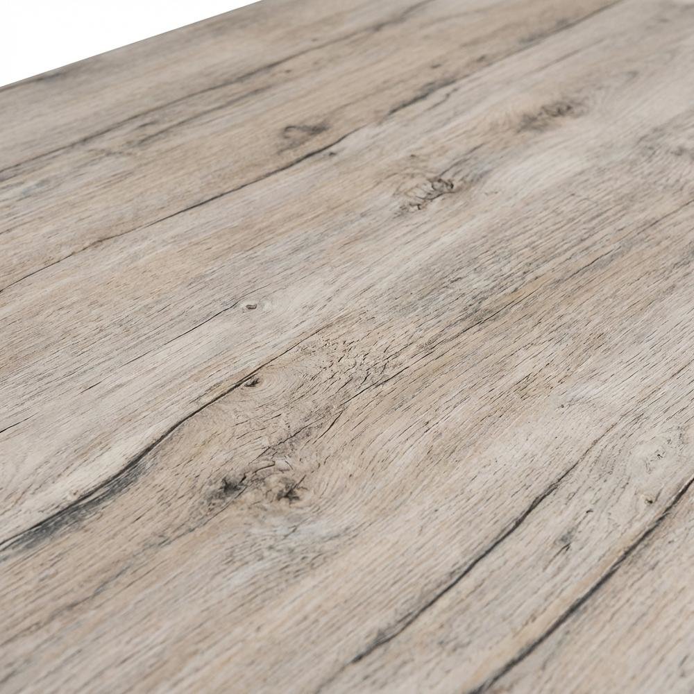 Wood Office Desk In Split Oak Finish With Traditional Style And Spacious Design