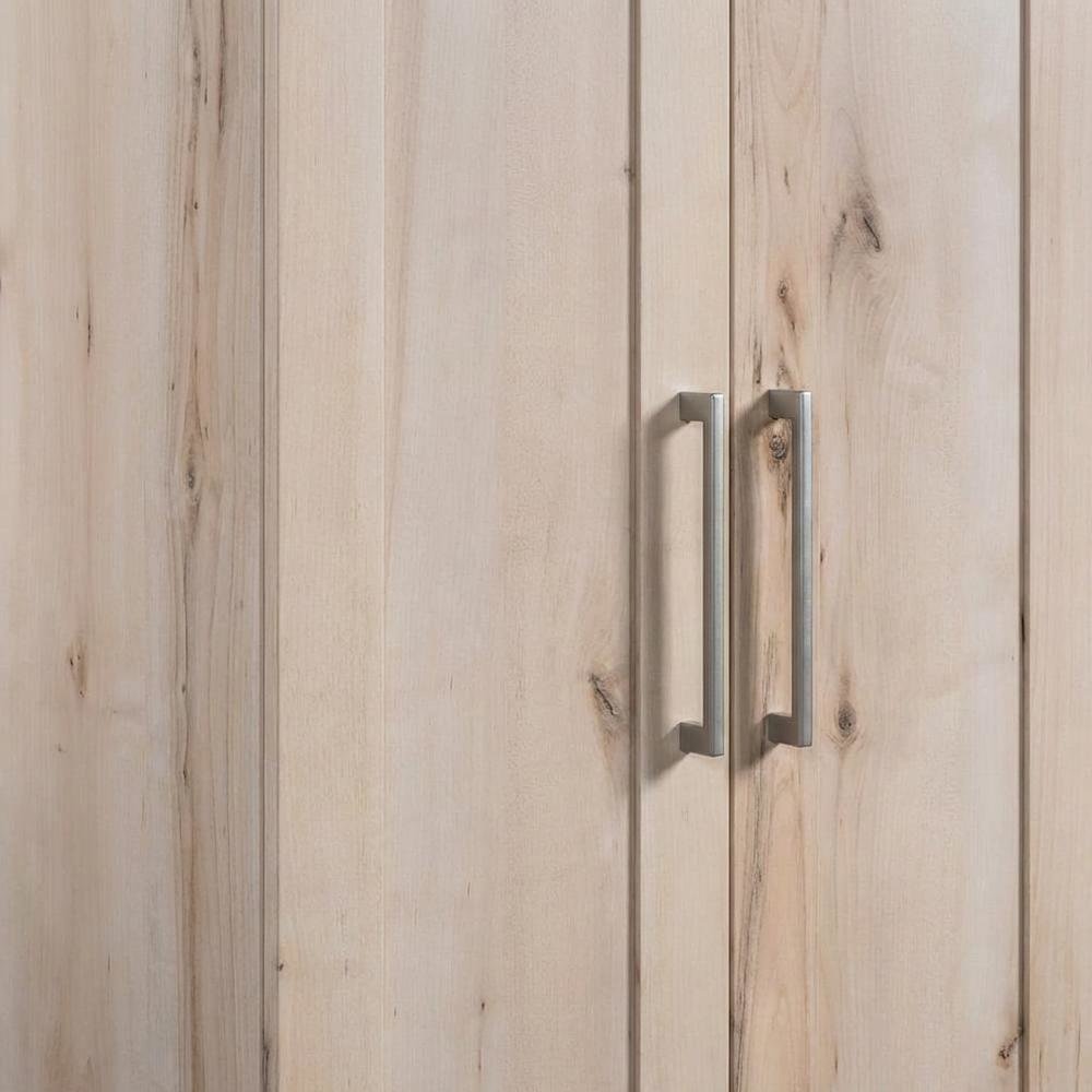 Brown Storage Cabinet With Sleek Rectangle Shape For Organization