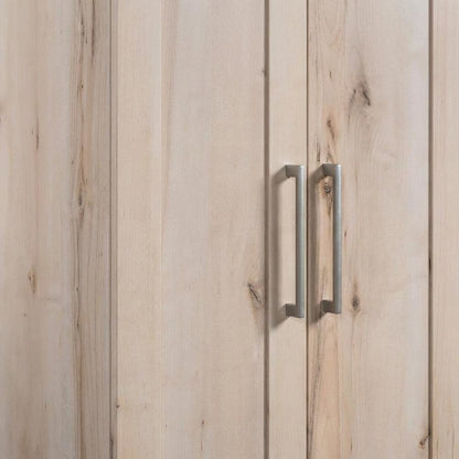 Brown Storage Cabinet With Sleek Rectangle Shape For Organization