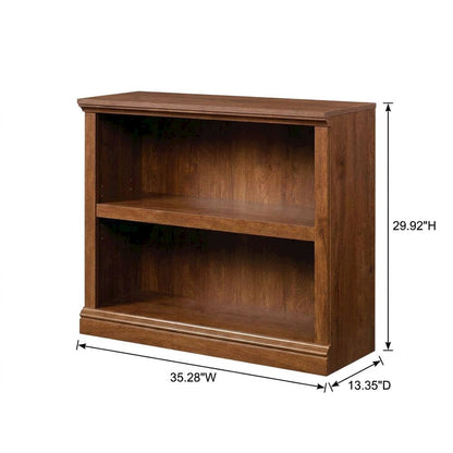 Oiled Oak Finish Bookcase with Versatile Storage and Modern Style