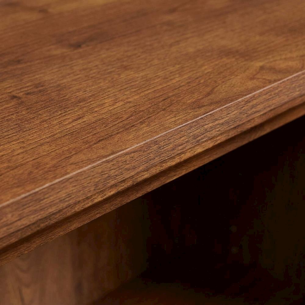 Oiled Oak Finish Bookcase with Versatile Storage and Modern Style