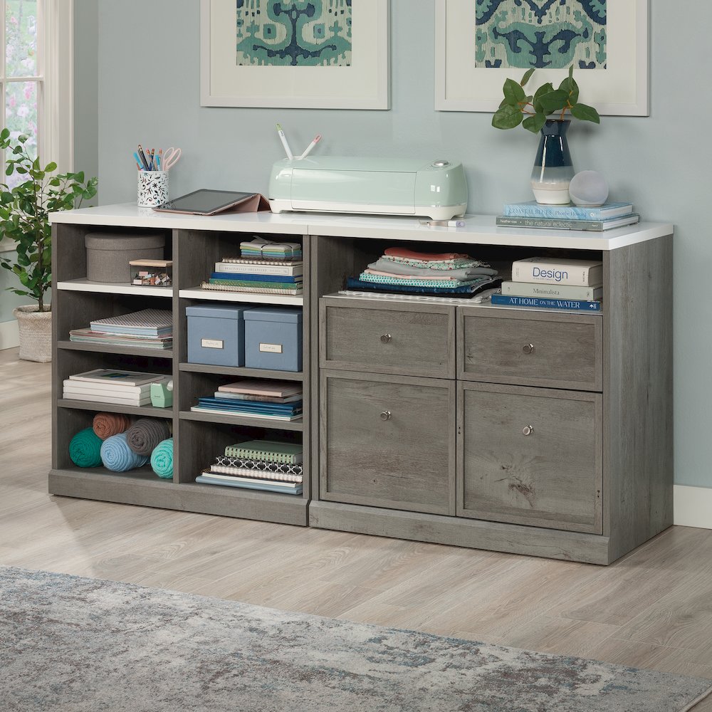 Craft Pro Series Storage Cabinet Ste, Mystic Oak Finish