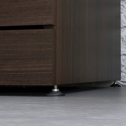 Affirm 72x24 Shl 3&2 Drawer Pedestal LAT Ste, Noble Elm Finish