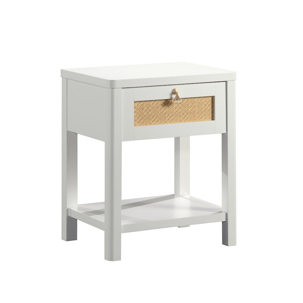 Isabella Isle Nightstand, White Finish