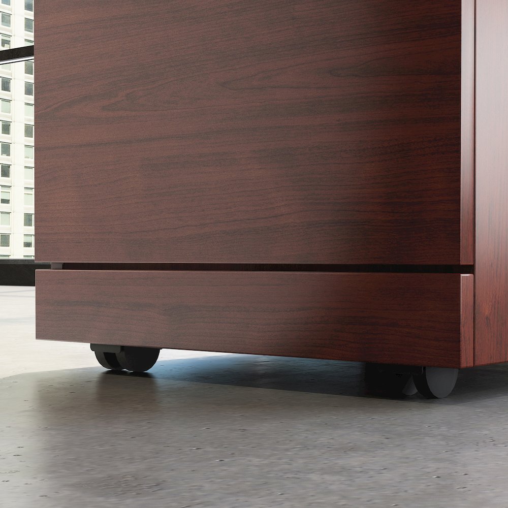 Affirm 60" Bow, 3-Drawer Pedestal (X2), Classic Cherry Finish