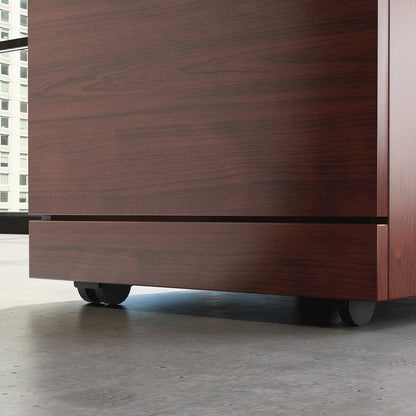 Affirm 60" Bow, 3-Drawer Pedestal (X2), Classic Cherry Finish